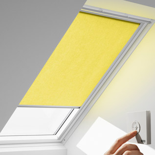 VELUX RML Elektrisch lichtdoorlatend rolgordijn